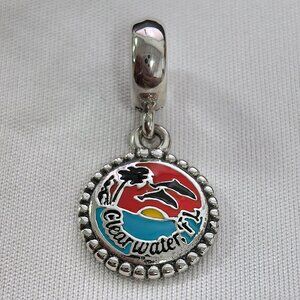 Pandora Clearwater, Florida Exclusive Charm Pendant, S925 Silver Jewelry